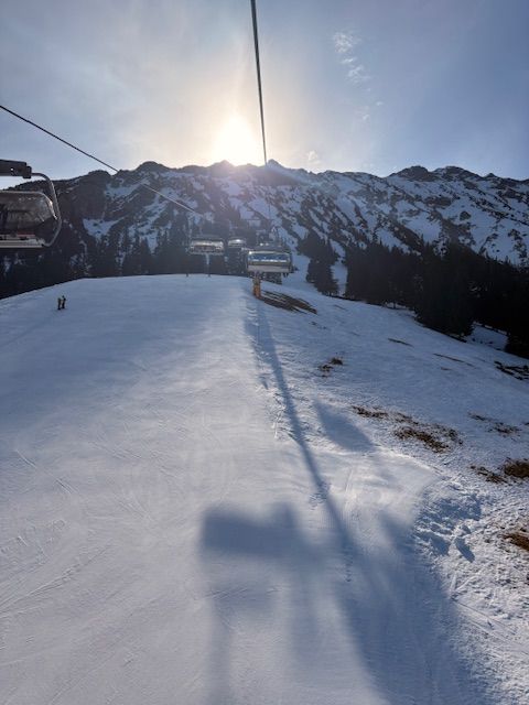 Morgens waren die Bedingungen aber wieder perfekt, hier am Grenzwieslift!